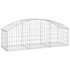 vidaXL Cesto Gabbione ad Arco 150x50x40/60 cm Ferro Zincato - Image 2 of 4