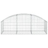 vidaXL Cesto Gabbione ad Arco 150x50x40/60 cm Ferro Zincato - Image 3 of 4