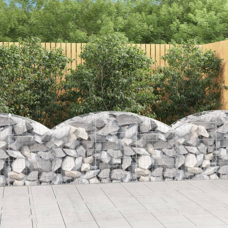 vidaXL Cesto Gabbione ad Arco 150x50x60/80 cm Ferro Zincato - Image 1 of 4
