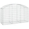Cesto Gabbione ad Arco in Ferro Zincato 150×50×80/100 cm Argento - Image 2 of 4