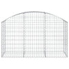 vidaXL Cesto Gabbione ad Arco 150x50x80/100 cm Ferro Zincato - Image 3 of 4