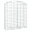 vidaXL Cesto Gabbione ad Arco 150x50x160/180 cm in Ferro Zincato - Image 2 of 4