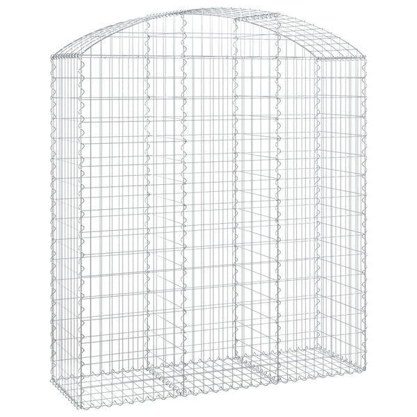 Cesto Gabbione ad Arco 150x50x160/180 cm in Ferro Zincato - immagine 2 | SolPatio