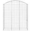 vidaXL Cesto Gabbione ad Arco 150x50x160/180 cm in Ferro Zincato - Image 3 of 4