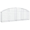 vidaXL Cesto Gabbione ad Arco 200x30x60/80 cm Ferro Zincato - Image 2 of 4