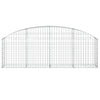 vidaXL Cesto Gabbione ad Arco 200x30x60/80 cm Ferro Zincato - Image 3 of 4