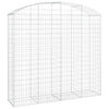vidaXL Cesto Gabbione ad Arco 200x50x180/200 cm Ferro Zincato - Image 2 of 4