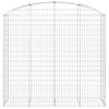 vidaXL Cesto Gabbione ad Arco 200x50x180/200 cm Ferro Zincato - Image 3 of 4