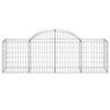 Cesto Gabbione ad Arco in Ferro Zincato 200×50×60/80 cm Argento - Image 3 of 4