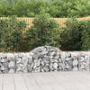 vidaXL Cesto Gabbione ad Arco 200x50x60/80 cm Ferro Zincato - Image 1 of 4