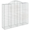 vidaXL Cesto Gabbione ad Arco 200x50x160/180 cm Ferro Zincato - Image 2 of 4