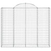 vidaXL Cesto Gabbione ad Arco 200x50x160/180 cm Ferro Zincato - Image 3 of 4