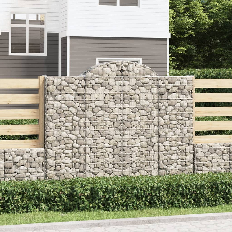 Cesto Gabbione ad Arco 200x50x160/180 cm Ferro Zincato - immagine 1 | SolPatio