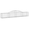 vidaXL Cesto Gabbione ad Arco 300x30x40/60 cm Ferro Zincato - Image 2 of 4