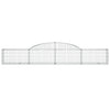 vidaXL Cesto Gabbione ad Arco 300x30x40/60 cm Ferro Zincato - Image 3 of 4