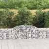 vidaXL Cesto Gabbione ad Arco 300x30x60/80 cm Ferro Zincato - Image 1 of 4
