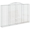 vidaXL Cesto Gabbione ad Arco 300x30x180/200 cm Ferro Zincato - Image 2 of 4