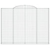 vidaXL Cesto Gabbione ad Arco 300x30x220/240 cm Ferro Zincato - Image 3 of 4