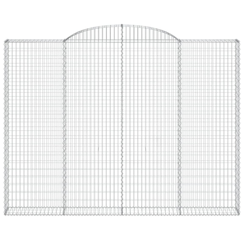 vidaXL Cesto Gabbione ad Arco 300x30x220/240 cm Ferro Zincato - Image 3 of 4