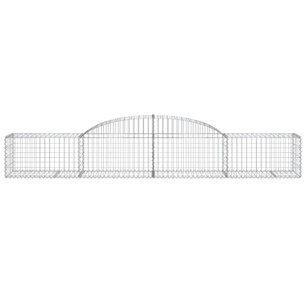 Cesto Gabbione ad Arco in Ferro Zincato 300×50×40/60 cm Argento - Image 3 of 4