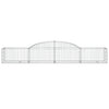 vidaXL Cesto Gabbione ad Arco 300x50x40/60 cm Ferro Zincato - Image 3 of 4