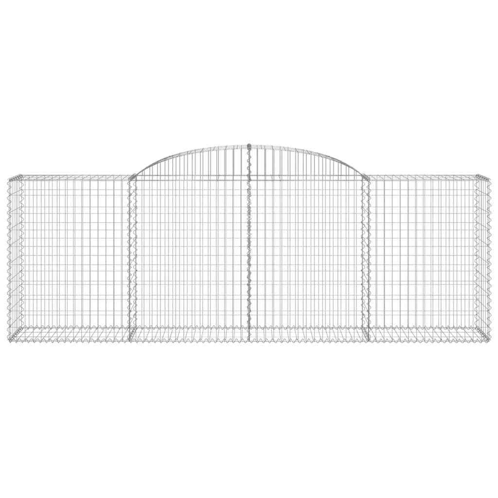 Cesto Gabbione ad Arco in Ferro Zincato 300×50×100/120 cm Argento - Image 3 of 4
