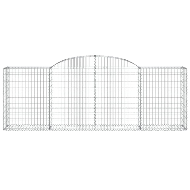 Cesto Gabbione ad Arco in Ferro Zincato 300×50×100/120 cm Argento - Image 3 of 4