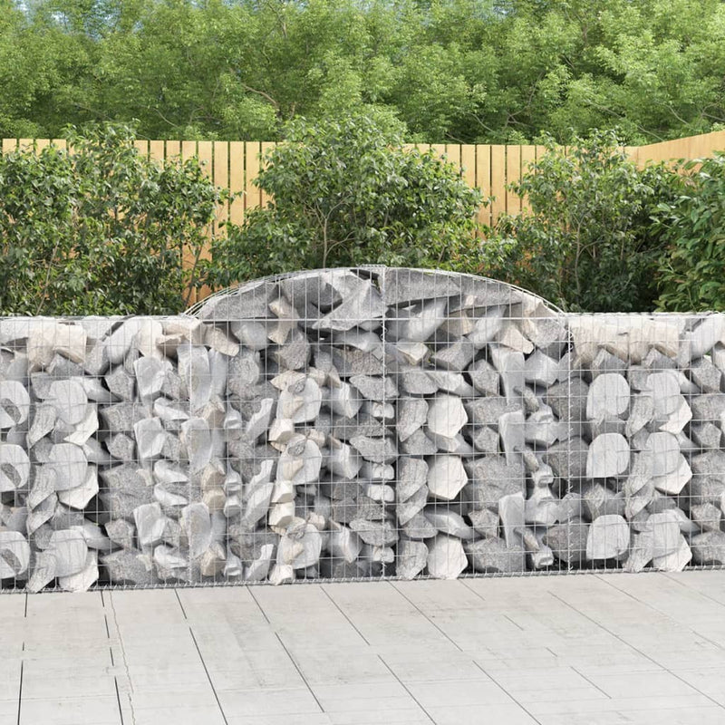 vidaXL Cesto Gabbione ad Arco 300x50x100/120 cm Ferro Zincato - Image 1 of 4