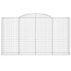 vidaXL Cesto Gabbione ad Arco 300x50x160/180 cm Ferro Zincato - Image 3 of 4