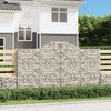 vidaXL Cesto Gabbione ad Arco 300x50x160/180 cm Ferro Zincato - Image 1 of 4