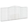 vidaXL Cesto Gabbione ad Arco 400x30x160/180 cm Ferro Zincato - Image 2 of 4