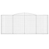 vidaXL Cesto Gabbione ad Arco 400x30x160/180 cm Ferro Zincato - Image 3 of 4
