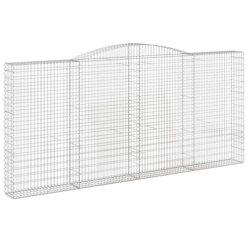 Cesto Gabbione ad Arco in Ferro Zincato 400×30×180/200 cm Argento - Image 2 of 4