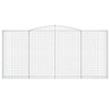 vidaXL Cesto Gabbione ad Arco 400x30x180/200 cm Ferro Zincato - Image 3 of 4