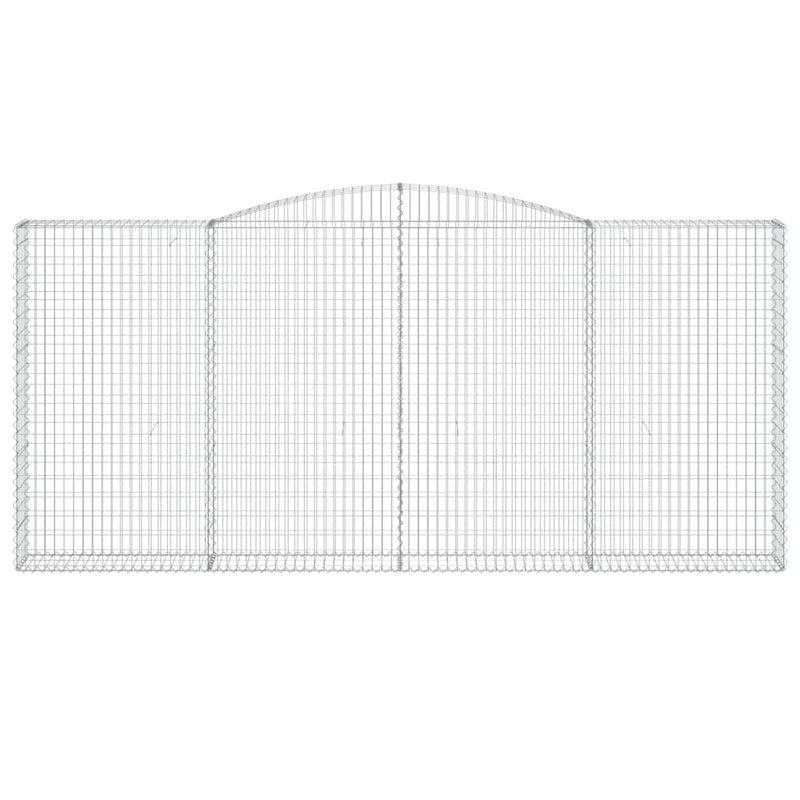 Cesto Gabbione ad Arco in Ferro Zincato 400×30×180/200 cm Argento - Image 3 of 4