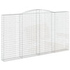 Cesto Gabbione ad Arco in Ferro Zincato 400×30×220/240 cm Argento - Image 2 of 4