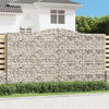 vidaXL Cesto Gabbione ad Arco 400x30x220/240 cm Ferro Zincato - Image 1 of 4