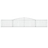 vidaXL Cesto Gabbione ad Arco 400x50x60/80 cm Ferro Zincato - Image 3 of 4
