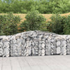 vidaXL Cesto Gabbione ad Arco 400x50x80/100 cm Ferro Zincato - Image 1 of 4