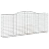 Cesto Gabbione ad Arco in Ferro Zincato 400×50×160/180 cm Argento - Image 2 of 4