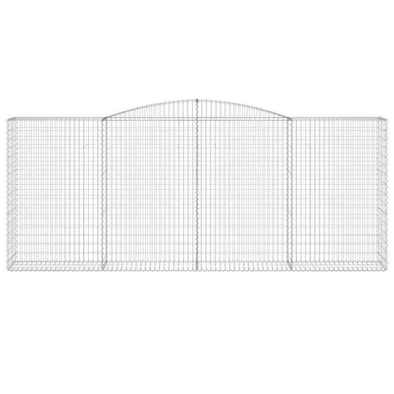 Cesto Gabbione ad Arco in Ferro Zincato 400×50×160/180 cm Argento - Image 3 of 4