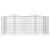 vidaXL Gabbione ad Arco con Letto Rialzato in Ferro Zincato 200x50x50 cm Argento - Image 13 of 24