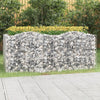 vidaXL Gabbione ad Arco con Letto Rialzato in Ferro Zincato 200x50x50 cm Argento - Image 3 of 24