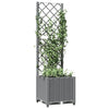vidaXL Maceta de Jardín con Celosía PP 40x40x136 cm Gris Claro - Image 25 of 31
