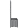 vidaXL Maceta de Jardín con Celosía PP 40x40x136 cm Gris Claro - Image 18 of 31