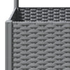 vidaXL Maceta de Jardín con Celosía PP 40x40x136 cm Gris Claro - Image 23 of 31