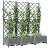 Fioriera e Graticcio PP 120x120x121,5 cm Grigio Chiaro - immagine 14 | SolPatio - Image 14 of 16