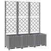 vidaXL Maceta de Jardín con Celosía PP 40x40x136 cm Gris Claro - Image 5 of 31