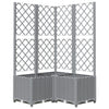 vidaXL Maceta de Jardín con Celosía PP 40x40x136 cm Gris Claro - Image 7 of 31
