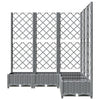 Fioriera e Graticcio PP 120x120x121,5 cm Grigio Chiaro - immagine 6 | SolPatio - Image 6 of 16